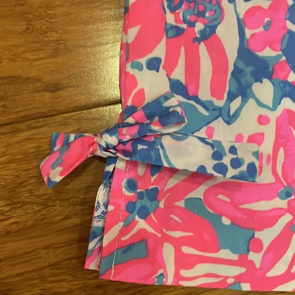 Lilly Pulitzer Little lilly classic shift bay blue pop pop glow size 10